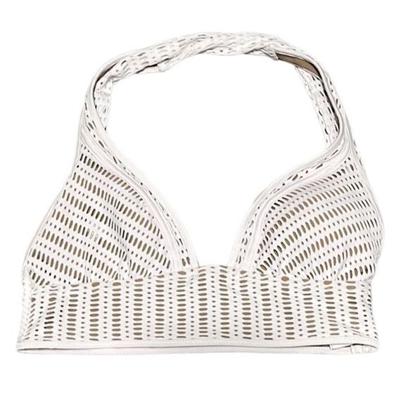 Bar III Crochet Longline Halter & Bikini Bottoms Set - Picture 3 of 11